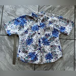 Cabrais vintage button up floral shirt 1990s Hawaiin style READ DESCRIPTION SIZE